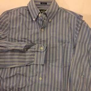 Vintage Abercrombie & Fitch Men’s Shirt Blue Green Stripes Small